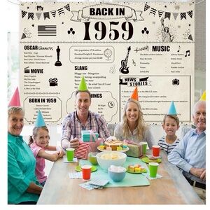 1959 Themed Party Backdrop